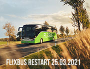 FlixBus startet nach Reisepause am 25.03.2021 bis zu 5 mal täglich ab München mit umfassenden Hygienekonzept (©Foto: Flixbus)